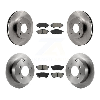 Kit de rotors de frein à disque avant et arrière et plaquettes semi-métalliques pour Hyundai Sonata