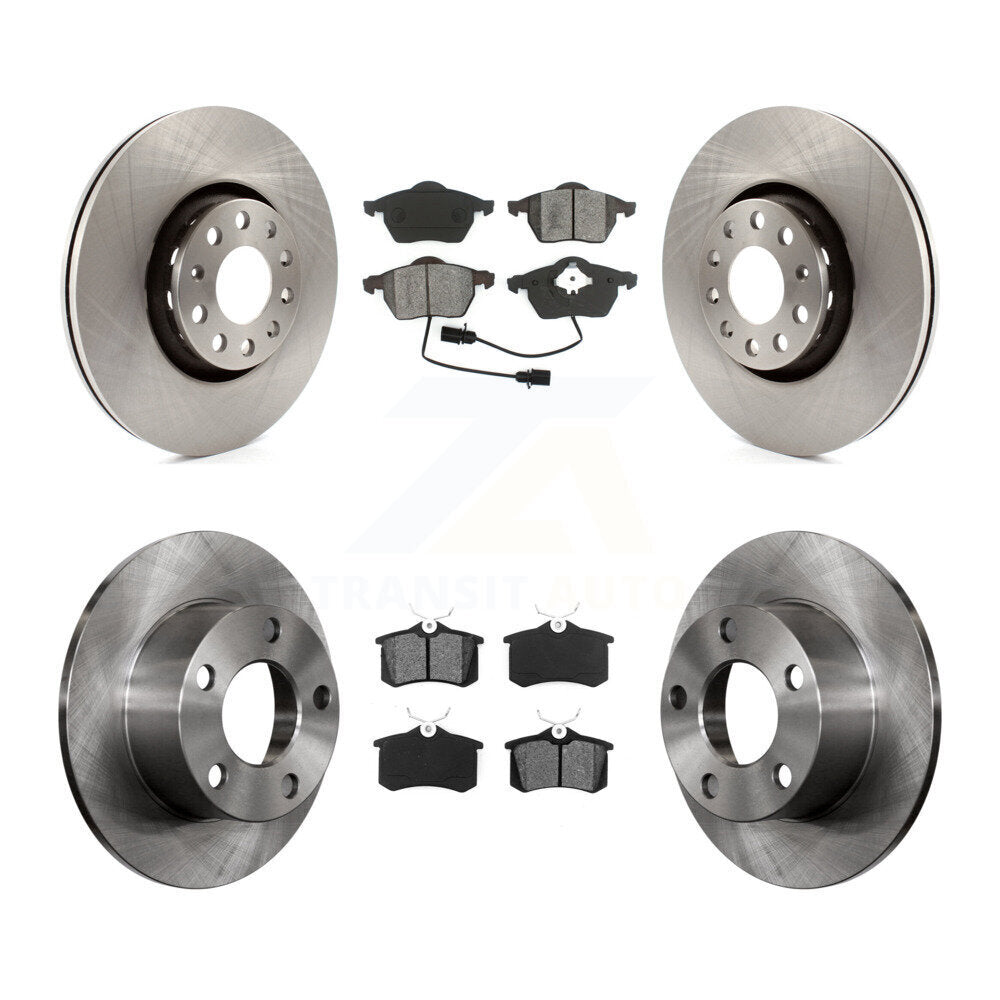 Kit de disques de frein à disque avant et arrière et plaquettes semi-métalliques pour Audi A6 K8S-101140