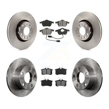 Kit de disques de frein à disque avant et arrière et plaquettes semi-métalliques pour Audi A6 K8S-101140