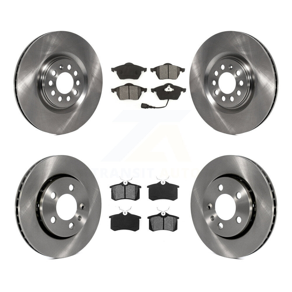 Kit de plaquettes semi-métalliques de Rotor de frein avant et arrière, pour Volkswagen Golf Audi TT Quattr
