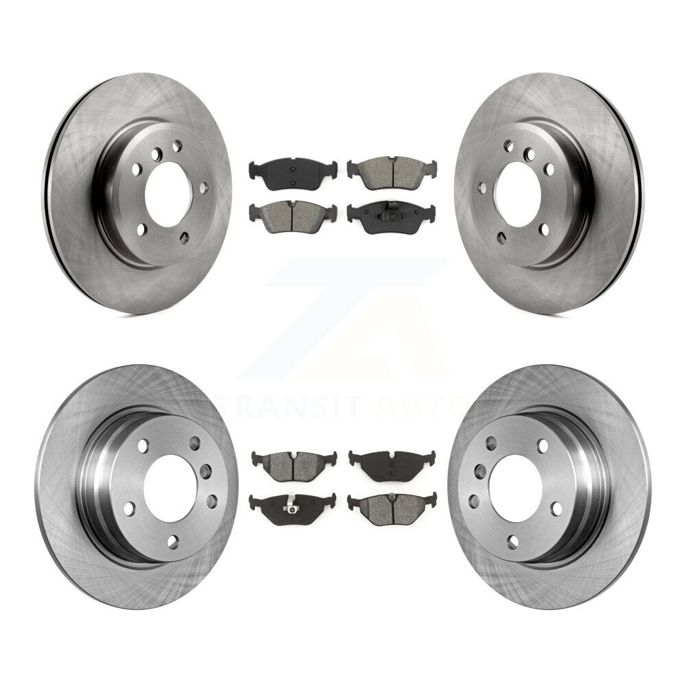 Kit de rotors de frein à disque avant et arrière et plaquettes semi-métalliques pour berline BMW 328i 1998