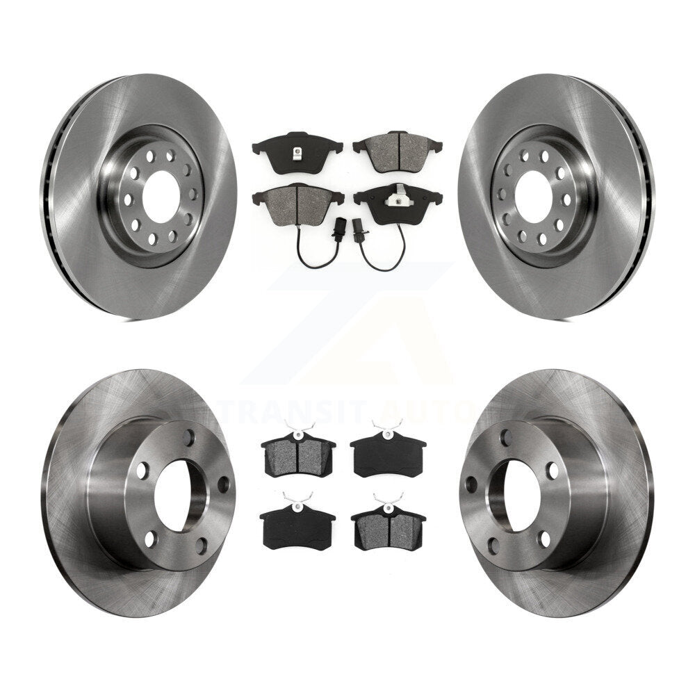 Kit de disques de frein à disque avant et arrière et plaquettes semi-métalliques pour Audi A6 K8S-101153