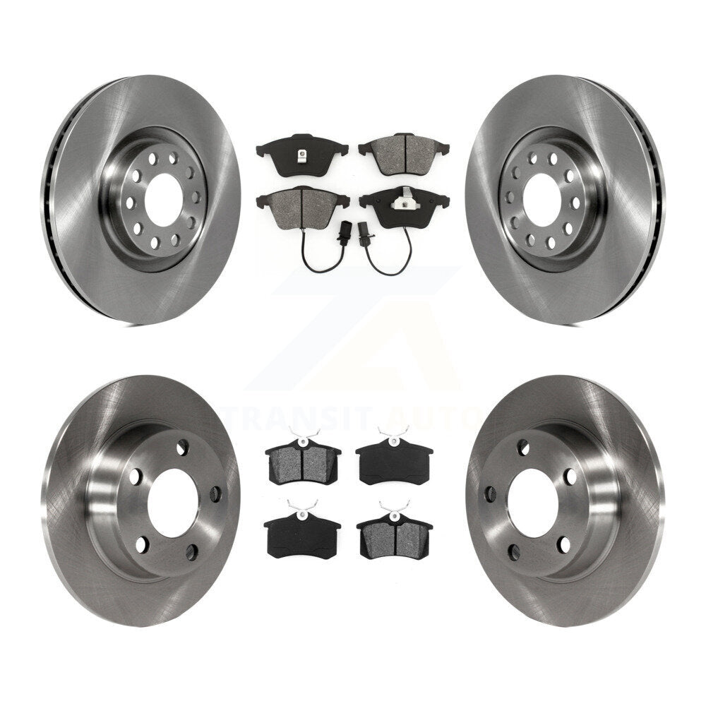 Kit de rotors de frein à disque avant et arrière et plaquettes semi-métalliques pour Audi Allroad Quattr