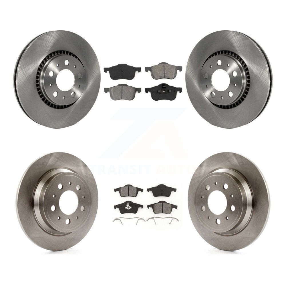 Kit de rotor de frein à disque avant et arrière et plaquettes semi-métalliques pour Volvo S60 XC70 V70 S8