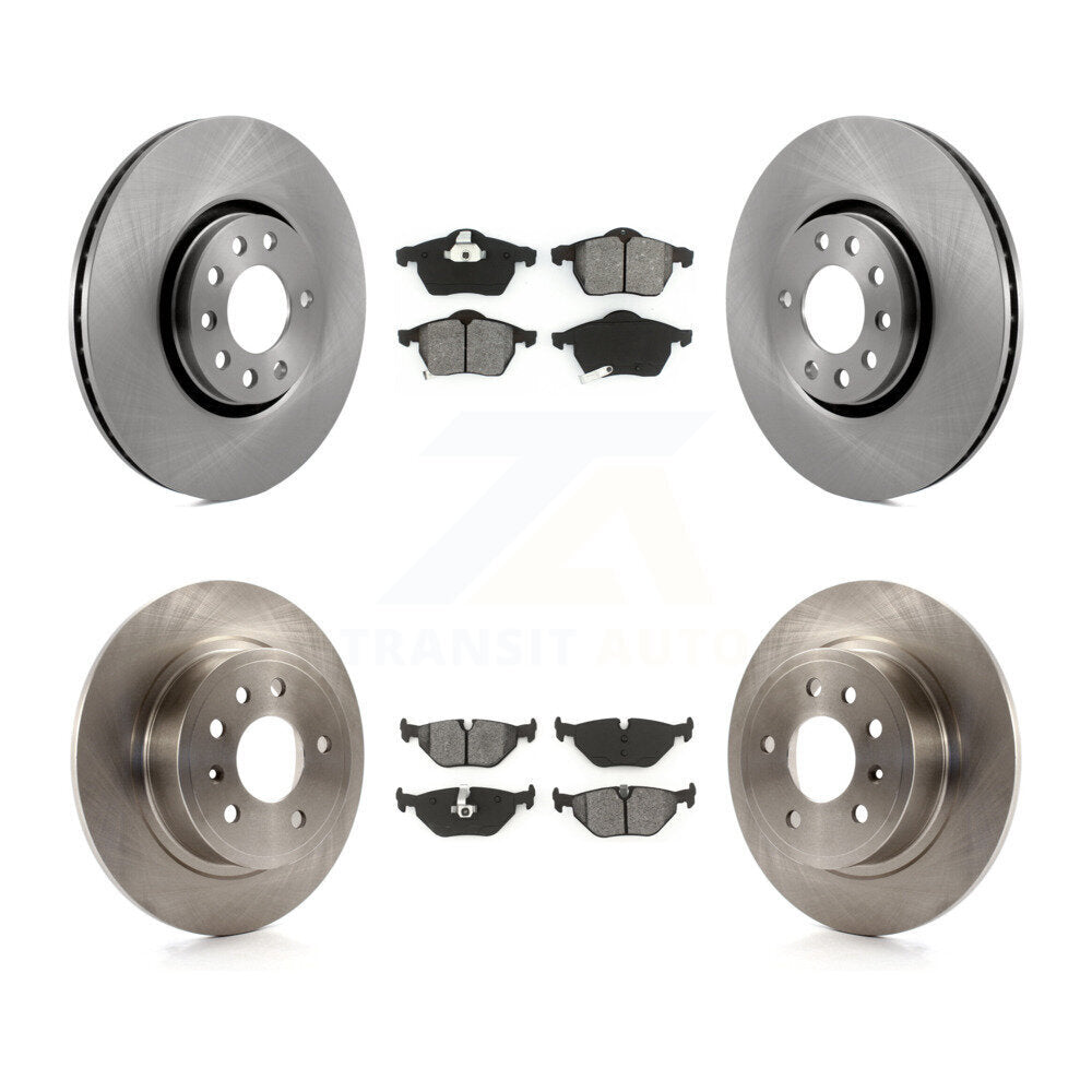 Kit de disques de frein à disque avant et arrière et plaquettes semi-métalliques pour Saab 9-5 K8S-101159