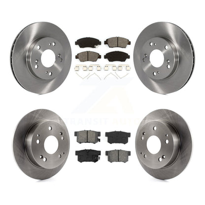 Rotors de frein à disque avant et arrière et Kit de plaquettes semi-métalliques pour Honda Civic Acura RS