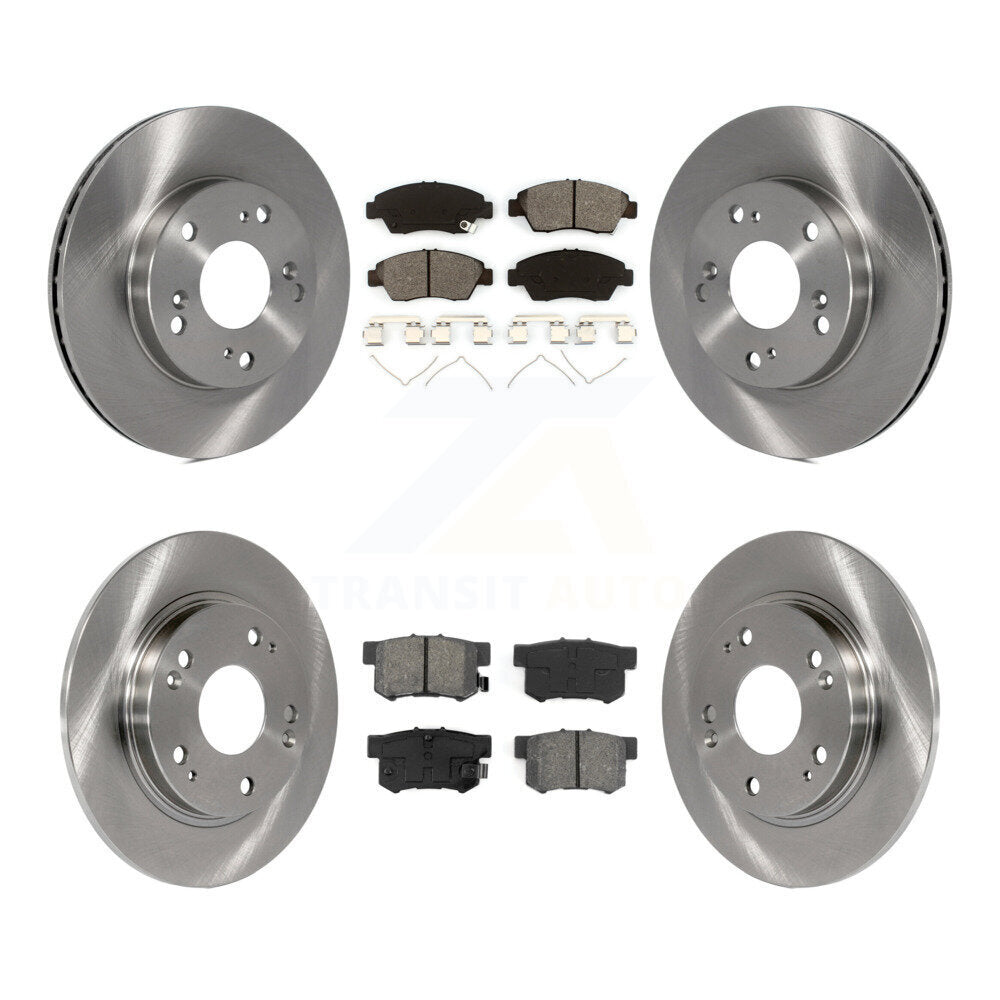 Kit de rotors de frein à disque avant et arrière et plaquettes semi-métalliques pour Honda CR-2011-2015