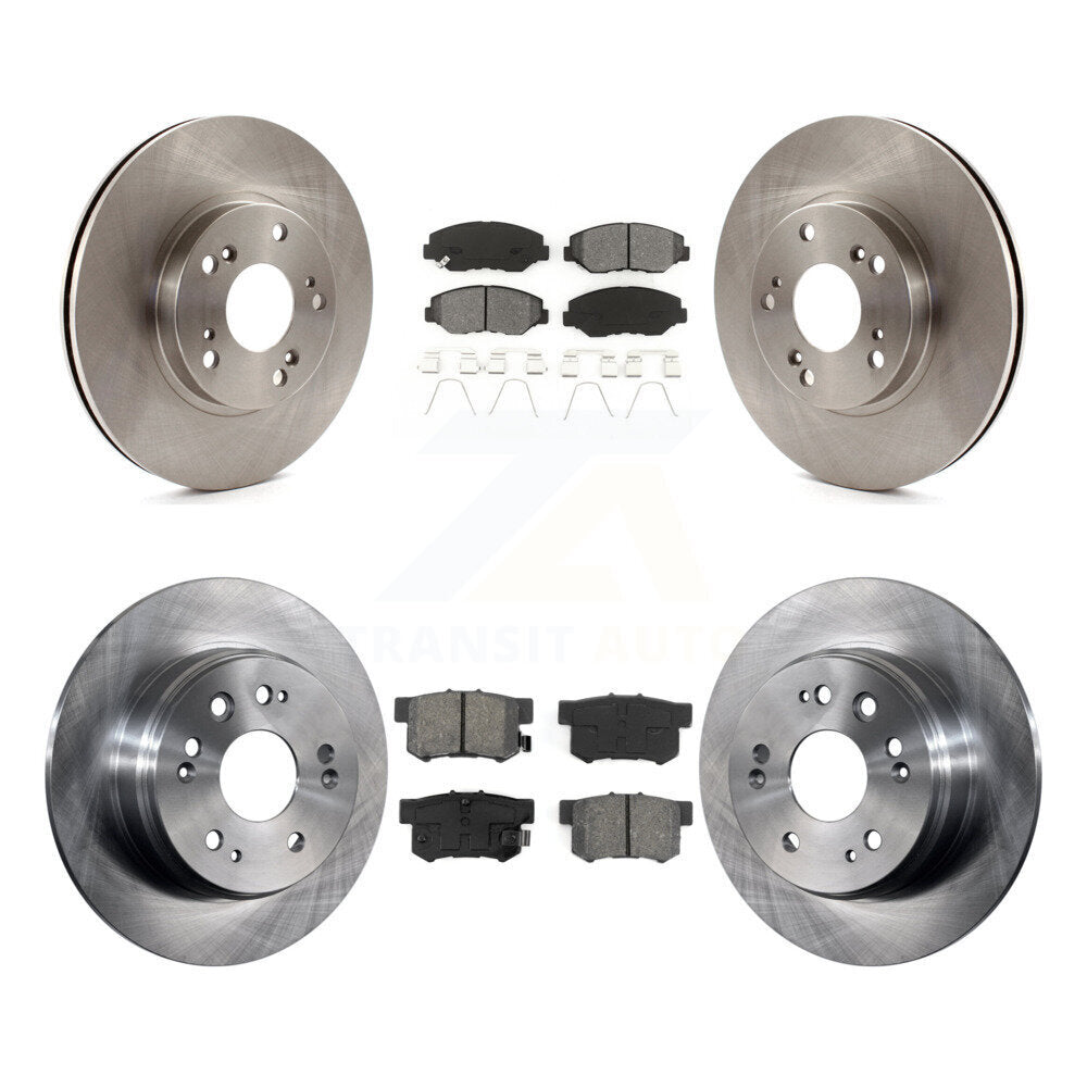 Kit de rotors de frein à disque avant et arrière et plaquettes semi-métalliques pour Honda CR-2002-2004