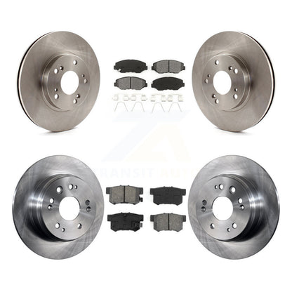 Kit de rotors de frein à disque avant et arrière et plaquettes semi-métalliques pour Honda CR-2002-2004