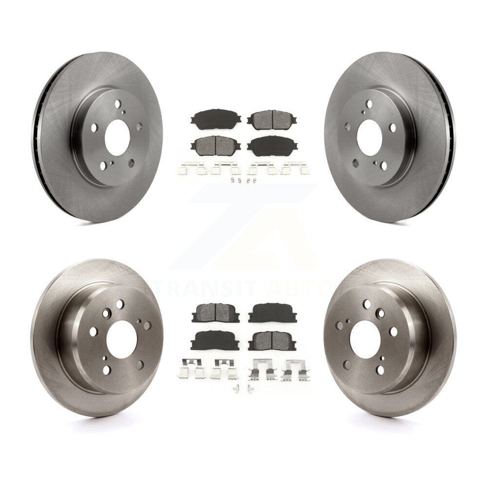 Rotors de frein à disque avant et arrière et kit de plaquettes semi-métalliques pour Lexus ES30 2002-2003