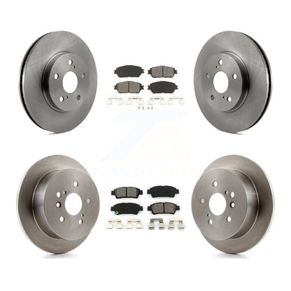 Rotors de frein à disque avant et arrière et kit de plaquettes semi-métalliques pour Toyota Sienn 2004-2010