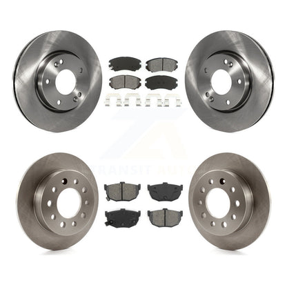 Kit de rotors de frein à disque avant et arrière et plaquettes semi-métalliques pour Hyundai Tiburon