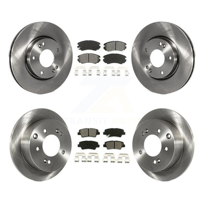 Kit de rotors de frein à disque avant et arrière et plaquettes semi-métalliques pour Kia Soul 2012-2013