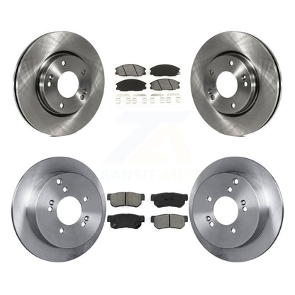 Kit de rotors de frein à disque avant et arrière et plaquettes semi-métalliques pour Hyundai Santa Fe