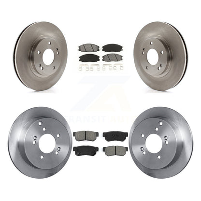 Kit de rotors de frein à disque avant et arrière et plaquettes semi-métalliques pour Hyundai Santa Fe
