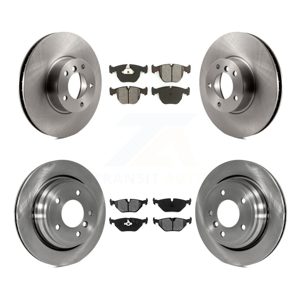 Kit de rotors de frein à disque avant et arrière et plaquettes semi-métalliques pour BMW 530i 540i