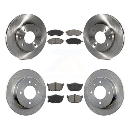 Kit de rotors de frein à disque avant et arrière et plaquettes semi-métalliques pour Hyundai Elantra