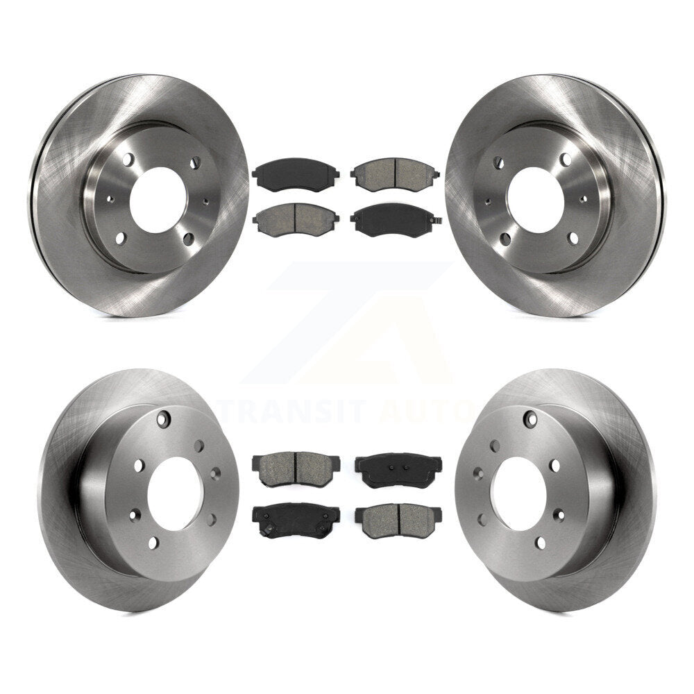 Kit de plaquettes de frein à disque semi-métalliques avant et arrière, pour Hyundai Sonata Kia Optim