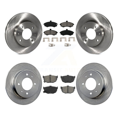 Kit de rotors de frein à disque avant et arrière et plaquettes semi-métalliques pour Hyundai Elantra
