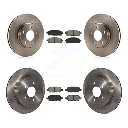 Kit de rotor de frein à disque avant et arrière et plaquettes semi-métalliques pour Nissan Ques 2004-2009
