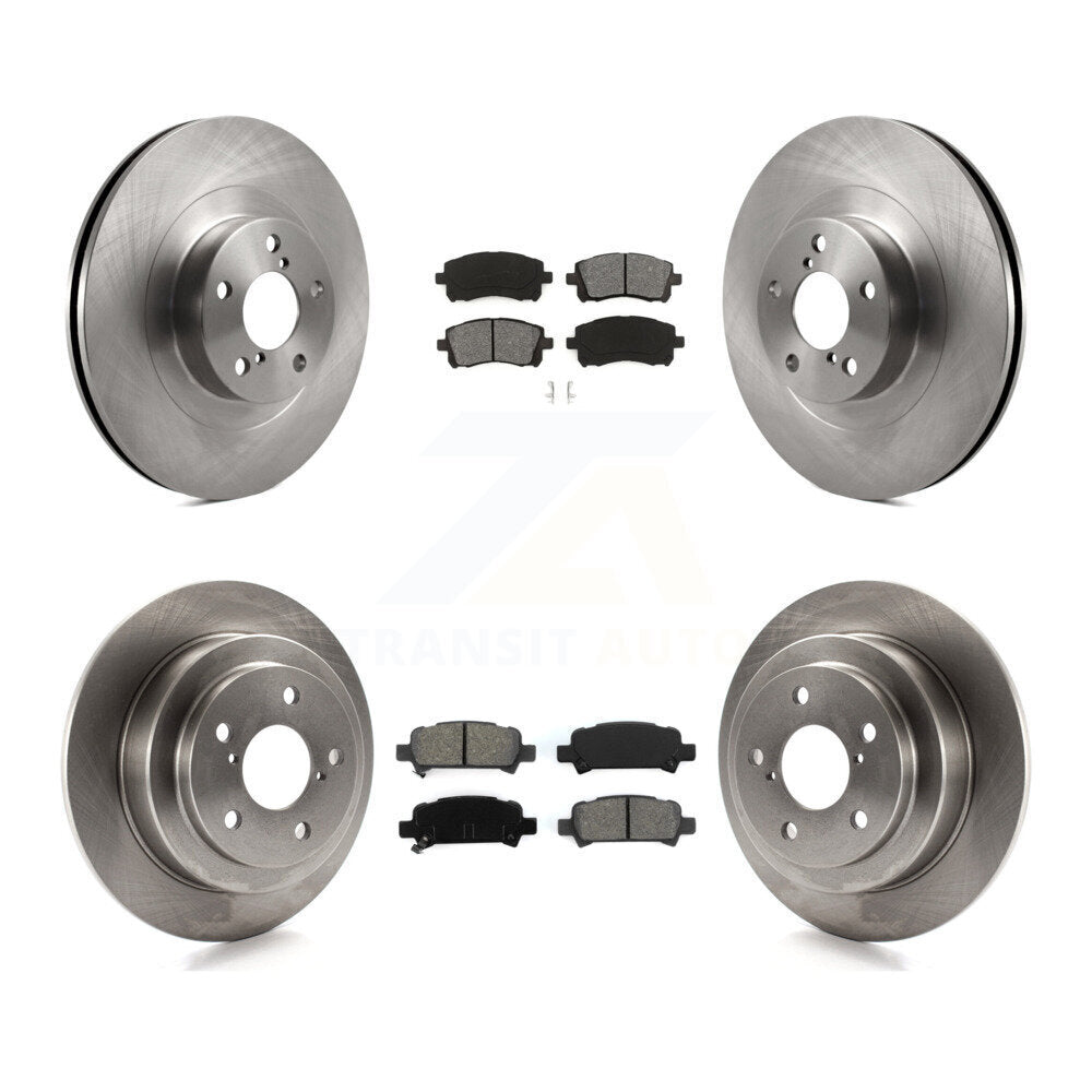 Kit de rotors de frein à disque avant et arrière et plaquettes semi-métalliques pour Subaru Impreza WRX