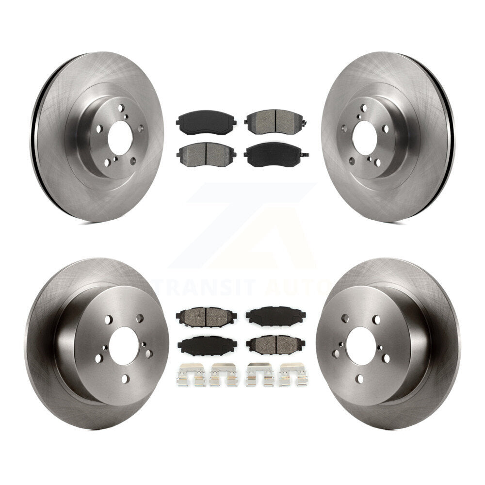 Kit de plaquettes de frein à disque semi-métalliques, Rotor de frein avant et arrière, pour Subaru Outback Legac 2005