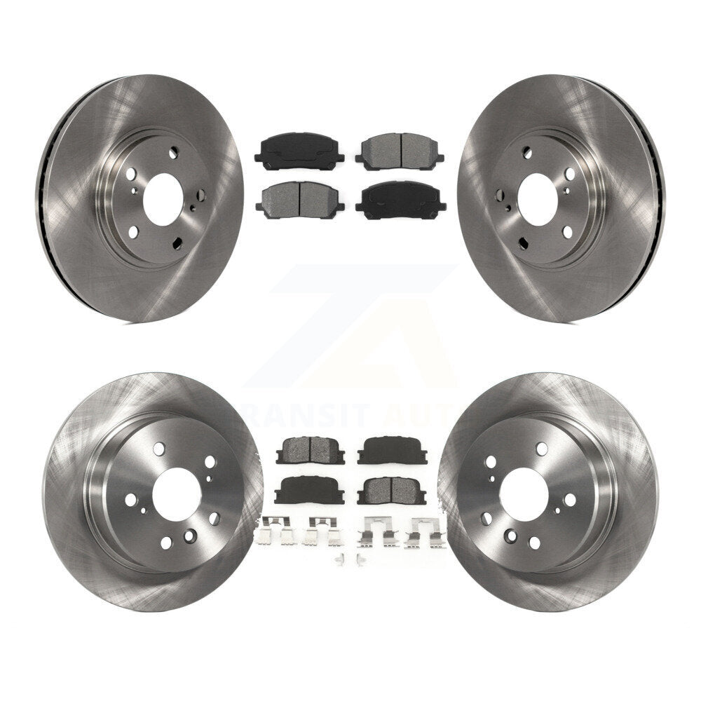 Kit de plaquettes semi-métalliques de Rotor de frein avant et arrière, pour Toyota Highlander AW 2001 – 2003