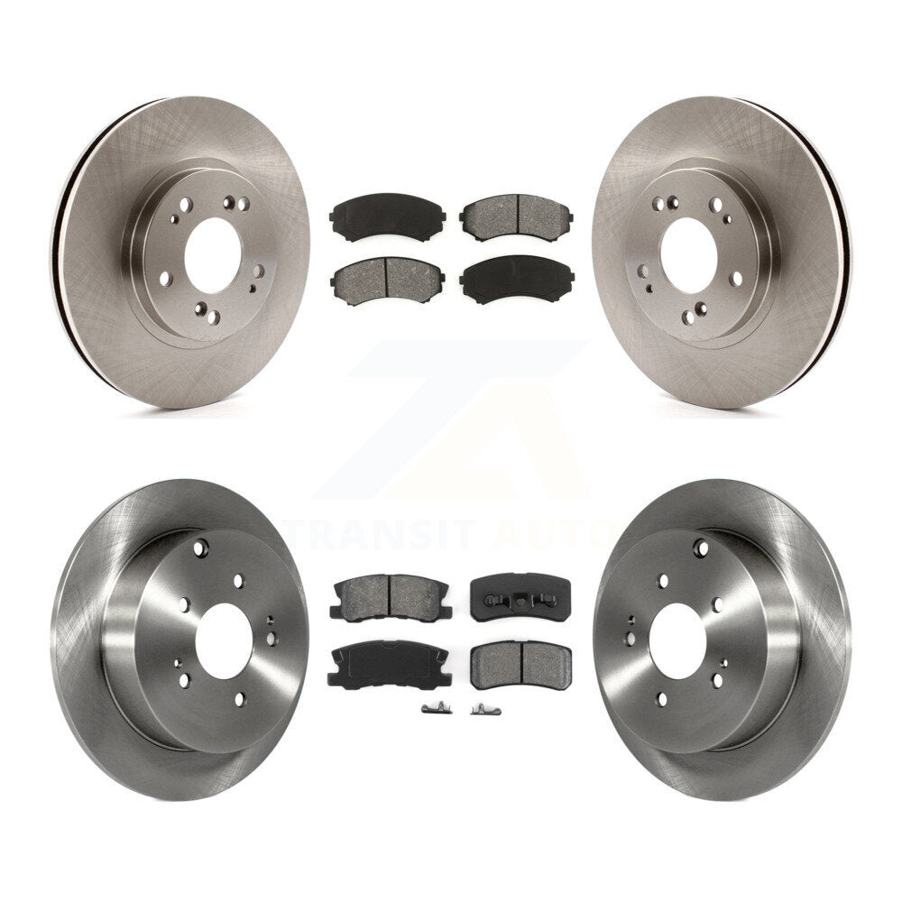 Kit de rotors de frein à disque avant et arrière et plaquettes semi-métalliques pour Mitsubishi Endeavour