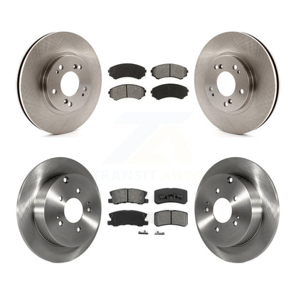 Kit de rotors de frein à disque avant et arrière et plaquettes semi-métalliques pour Mitsubishi Endeavour