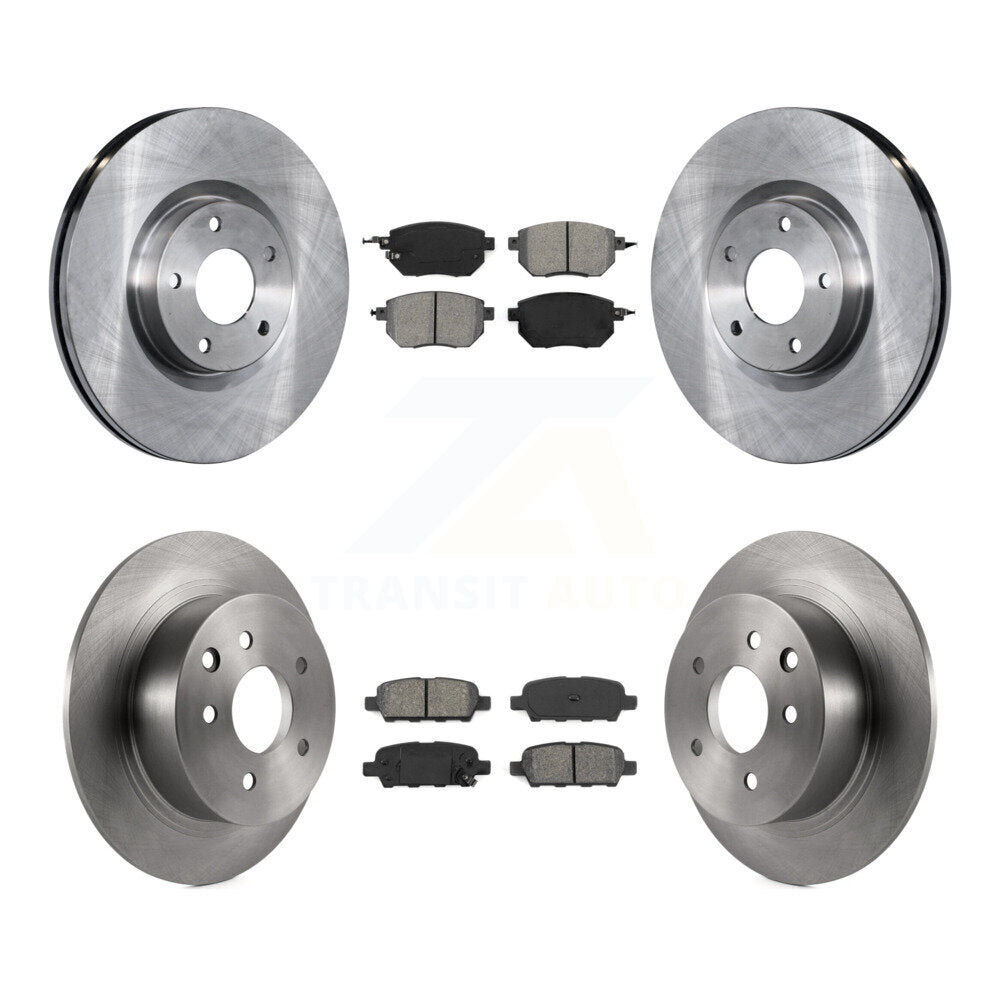 Kit de disques de frein à disque avant et arrière et plaquettes semi-métalliques pour Nissan Altima Maxim
