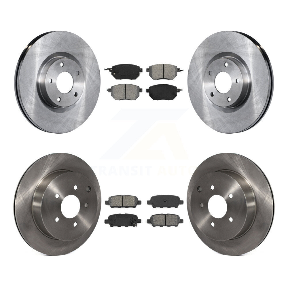 Kit de rotor de frein avant et arrière et plaquettes semi-métalliques pour Nissan Murano INFINITI FX3