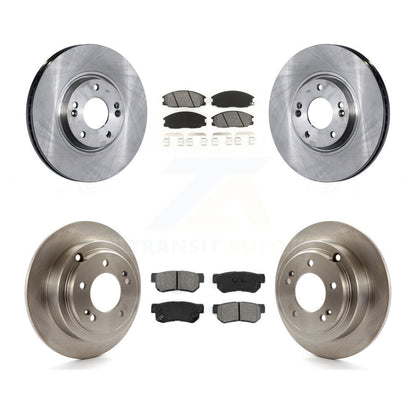 Kit de rotors de frein à disque avant et arrière et plaquettes semi-métalliques pour Kia Amant 2004-2006