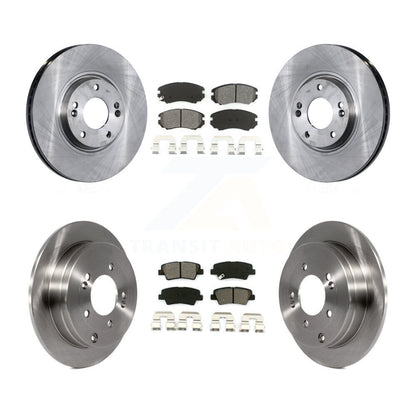 Rotor de frein à disque avant et arrière et Kit de plaquettes semi-métalliques pour Kia Amanti Hyundai Azer