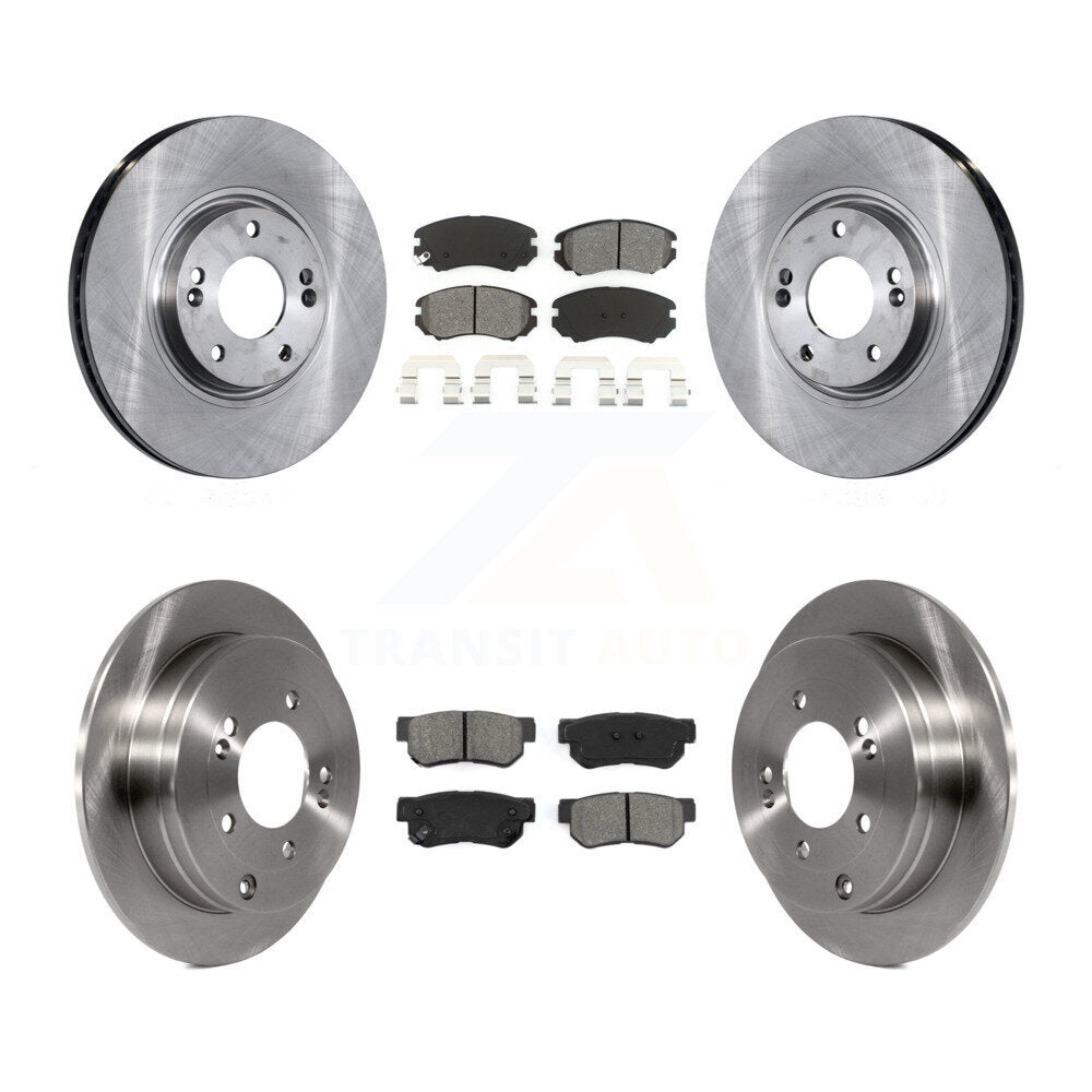 Rotors de frein à disque avant et arrière et kit de plaquettes semi-métalliques pour Hyundai Azer 2006-2009