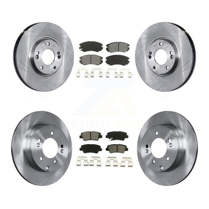 Kit de rotors de frein à disque avant et arrière et plaquettes semi-métalliques pour Hyundai Azera