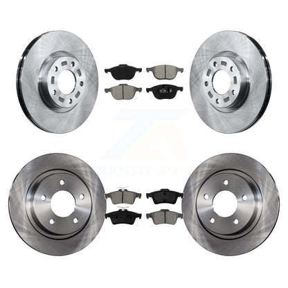Kit de disques de frein à disque avant et arrière et plaquettes semi-métalliques pour Mazda 3 Sport