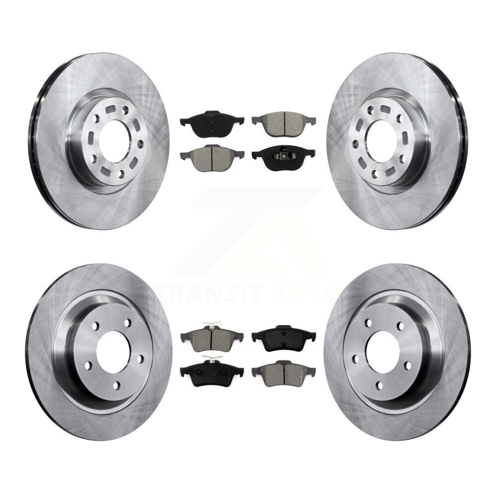 Kit de disques de frein à disque avant et arrière et plaquettes semi-métalliques pour Mazda 5 K8S-101238
