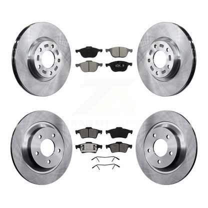 Kit de rotors de frein à disque avant et arrière et plaquettes semi-métalliques pour Mazda 5 à 02 0 2006