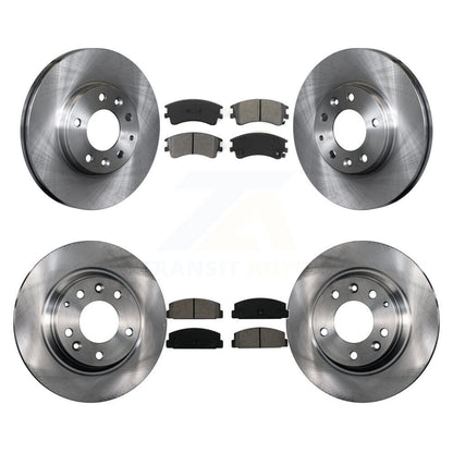 Kit de rotors de frein à disque avant et arrière et plaquettes semi-métalliques pour Mazda 6 2003-2005