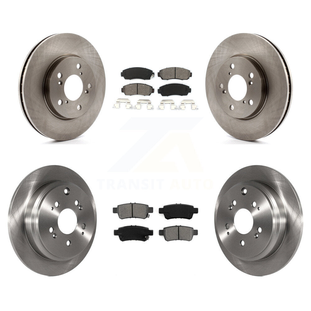 Kit de rotors de frein à disque avant et arrière et plaquettes semi-métalliques pour Honda Odysse 2005-2010