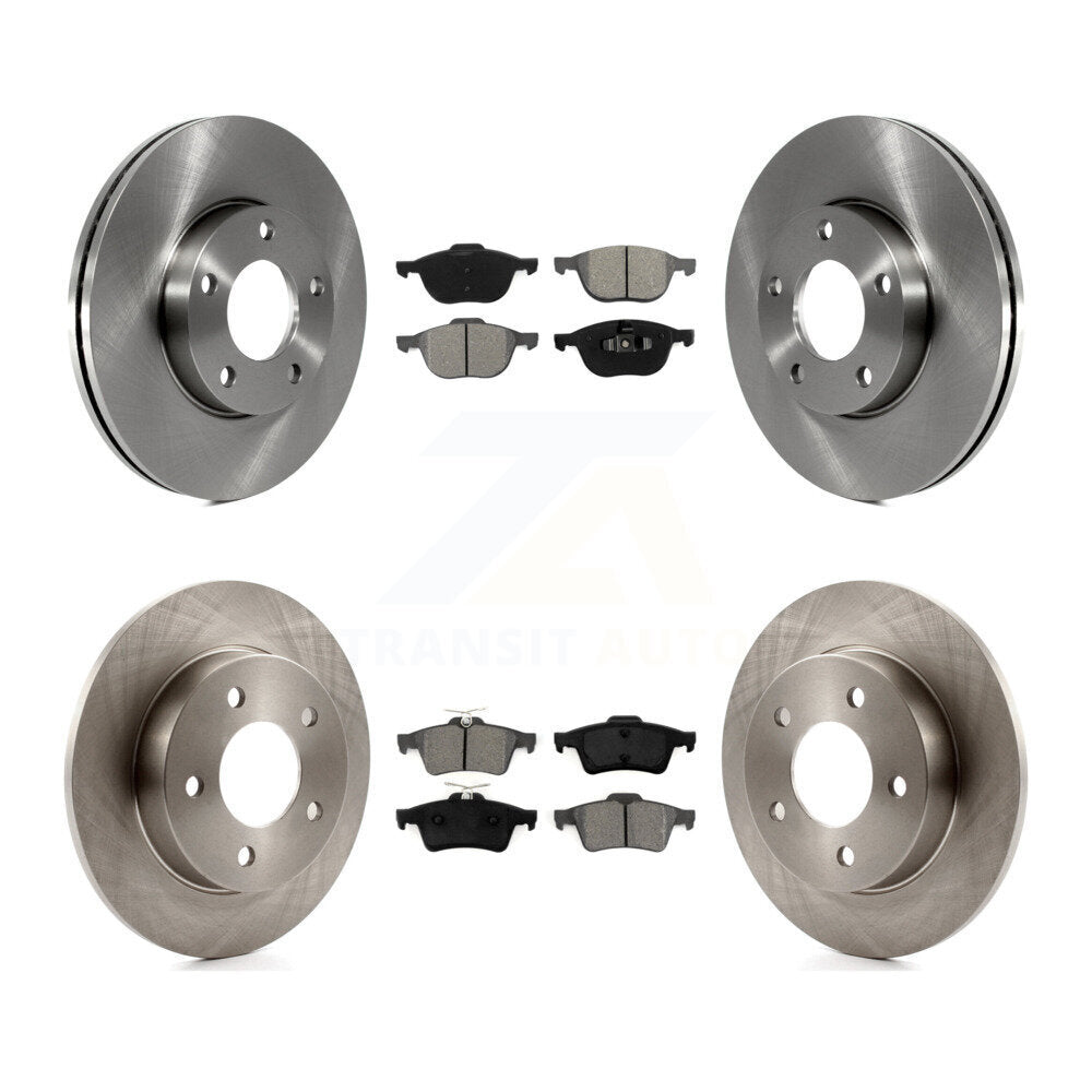 Kit de disques de frein à disque avant et arrière et plaquettes semi-métalliques pour Mazda 3 Sport