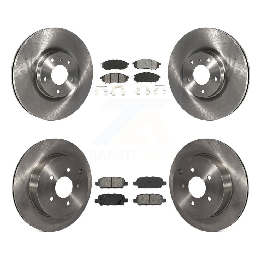 Kit de rotor de frein avant et arrière et plaquettes semi-métalliques pour Nissan Murano INFINITI QX7