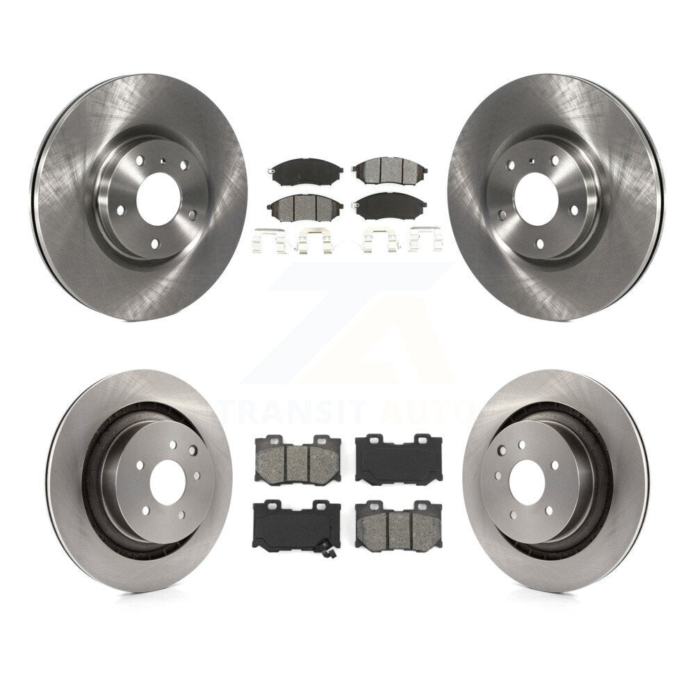 Kit de disques de frein à disque avant et arrière et plaquettes semi-métalliques pour Nissan 370Z