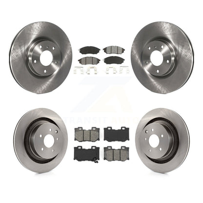 Kit de disques de frein à disque avant et arrière et plaquettes semi-métalliques pour Nissan 370Z
