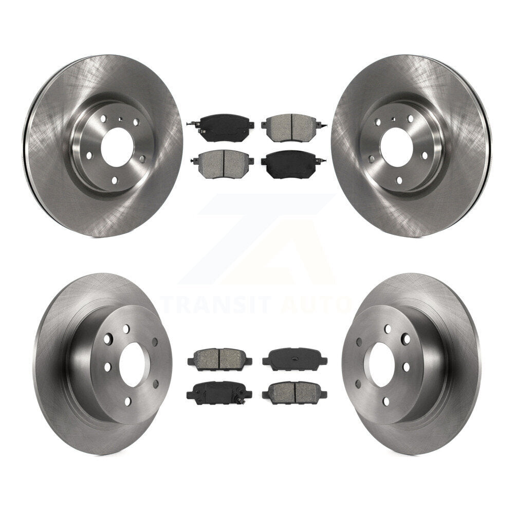 Kit de disques de frein à disque avant et arrière et plaquettes semi-métalliques pour Nissan Altima Maxim