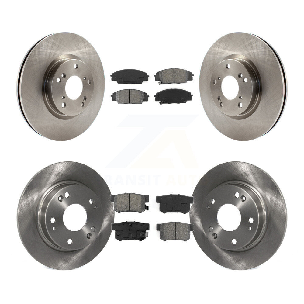 Rotors de frein à disque avant et arrière et Kit de plaquettes semi-métalliques pour Honda Civic Acura CS