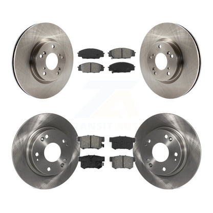 Rotors de frein à disque avant et arrière et Kit de plaquettes semi-métalliques pour Honda Civic Acura CS