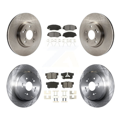 Kit de rotors de frein à disque avant et arrière et plaquettes semi-métalliques pour Honda CR-2005-2006