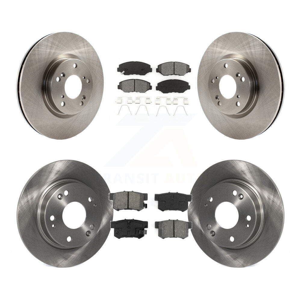 Rotors de frein à disque avant et arrière et Kit de plaquettes semi-métalliques pour Honda Civic Acura IL