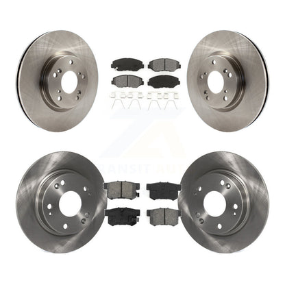 Rotors de frein à disque avant et arrière et Kit de plaquettes semi-métalliques pour Honda Civic Acura IL